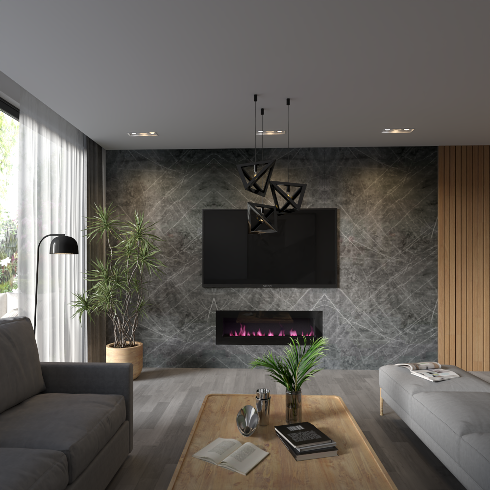 Gray Carrara Marble Wall Panel 96" X 48"