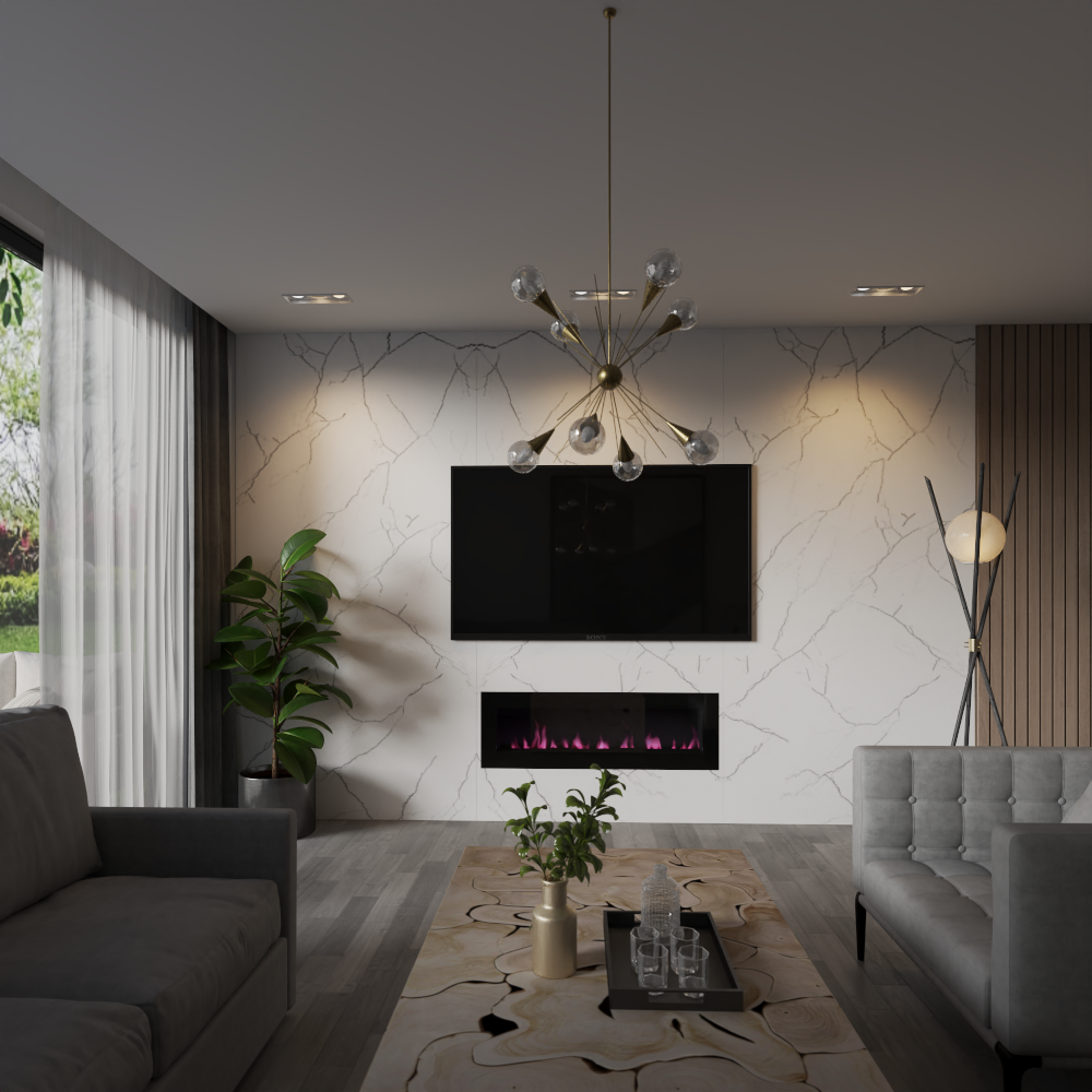 Everest Carrara Marble Wall Panel 96" X 48"