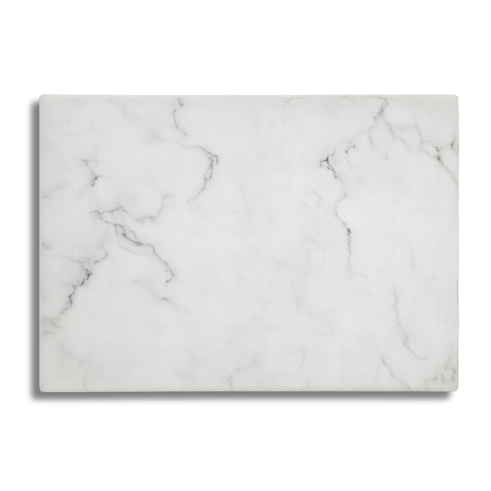Calacatta Soft White/Gray Marble Rug
