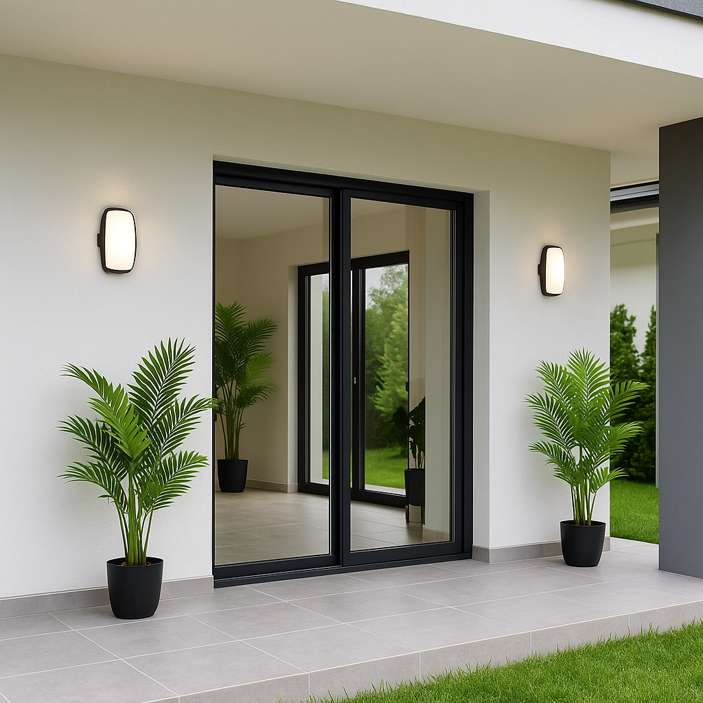 5 pcs Bundle Black LED Future Wall Light