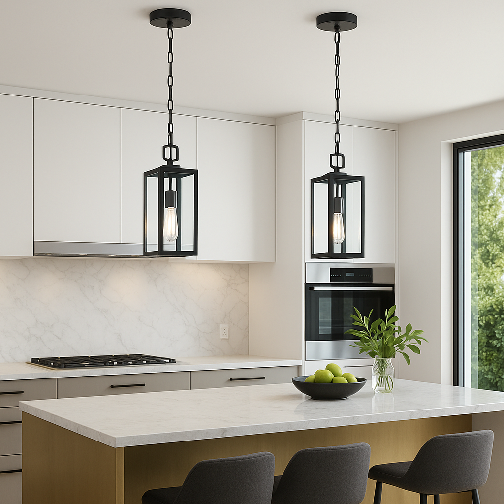 5 pcs Bundle Black Moderntique Indoor and Outdoor Pendant Light