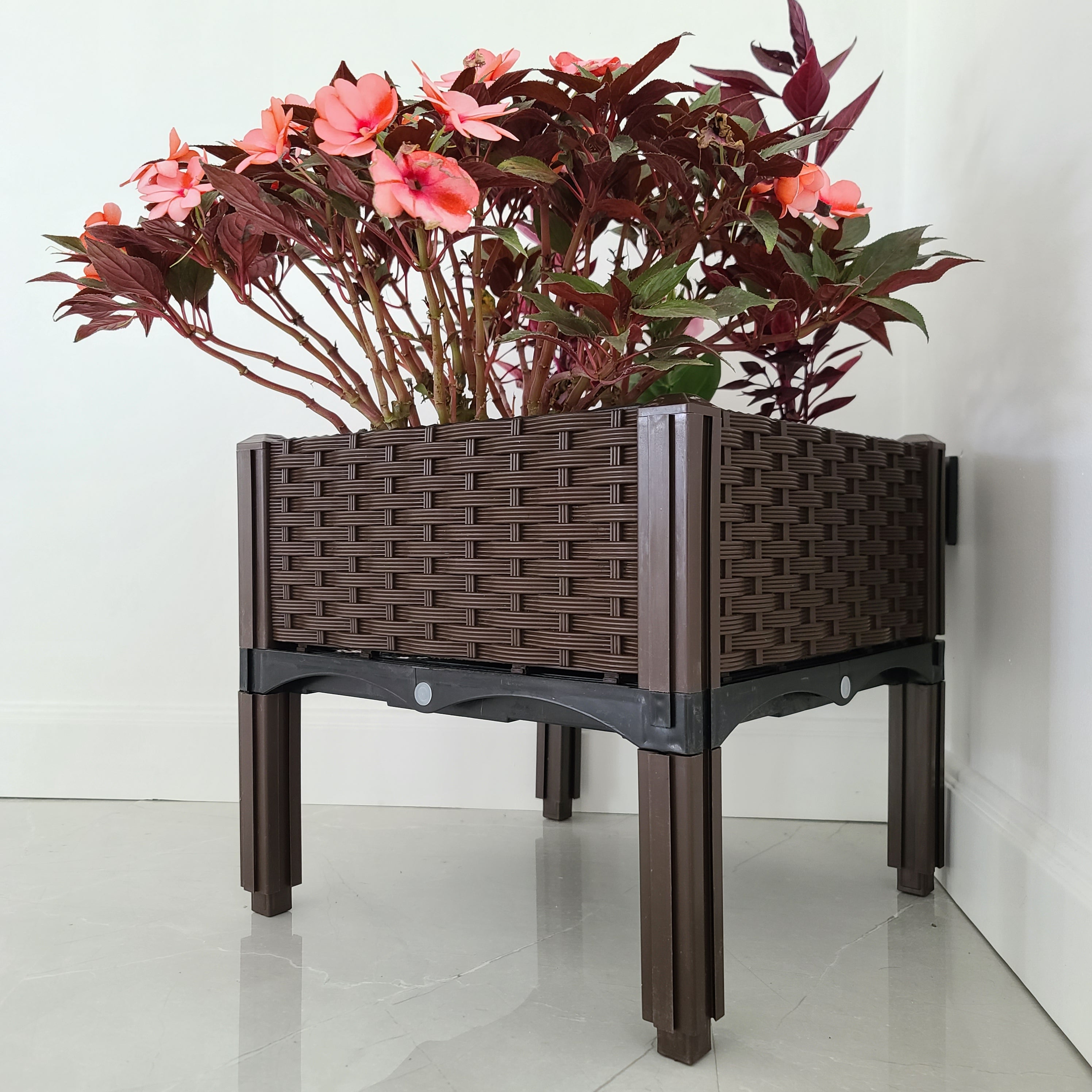 Flower and Plant Elevated Garden Planter For Outdoors and Indoors 2 Sets