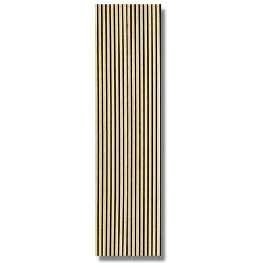 94.49" x 25.20" Natural Oak Acoustic Slat Wood Wall Panel