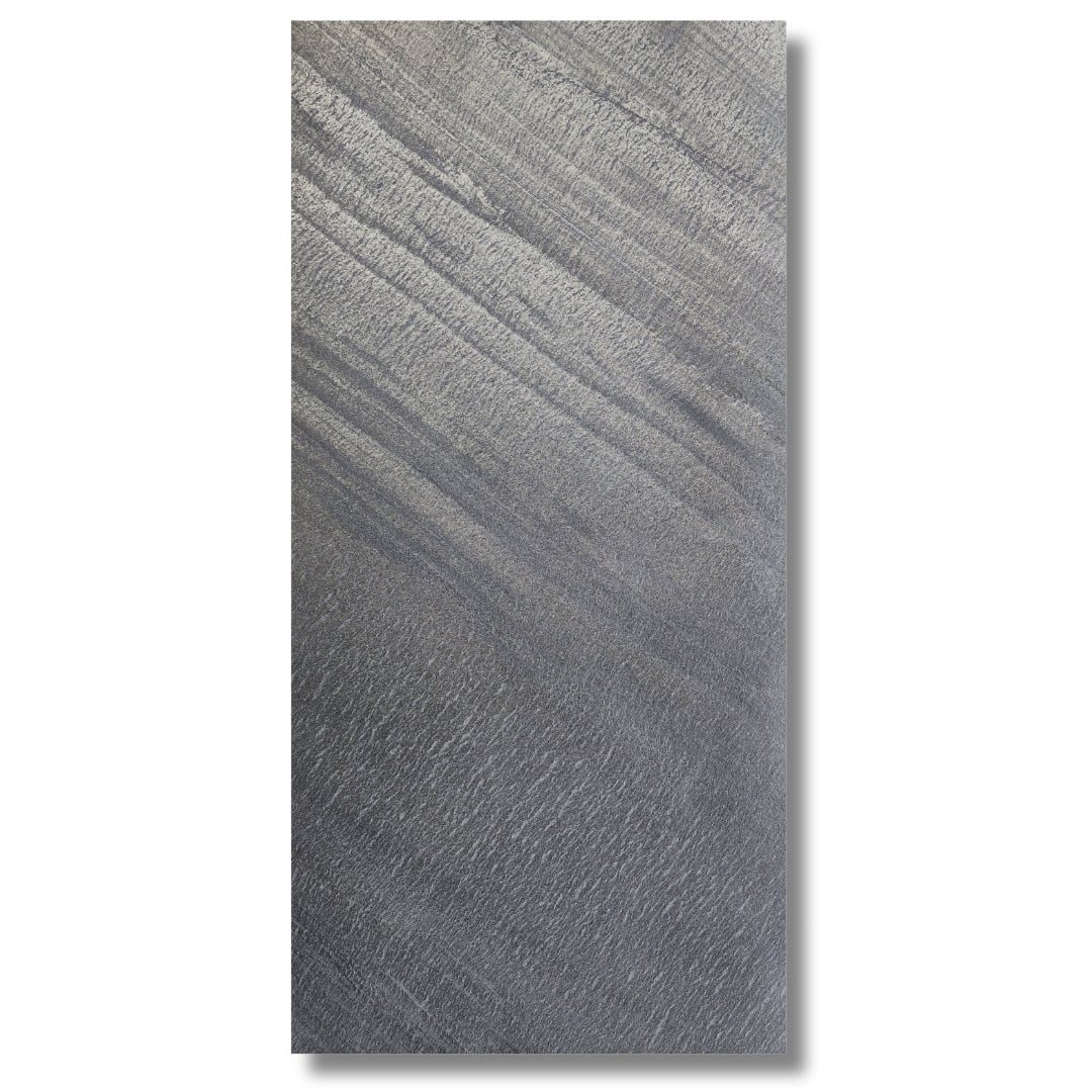 Midnight Onyx Rock Textured Panel 96" x 48"