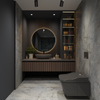 Gray Volcano Crater Interlock Wall Panel & Flooring 96" x 48"