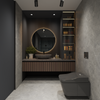 Gray Stone Carrara Marble Interlock Wall Panel & Flooring 96" x 48"