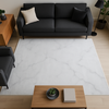 Calacatta Soft White/Gray Marble Rug