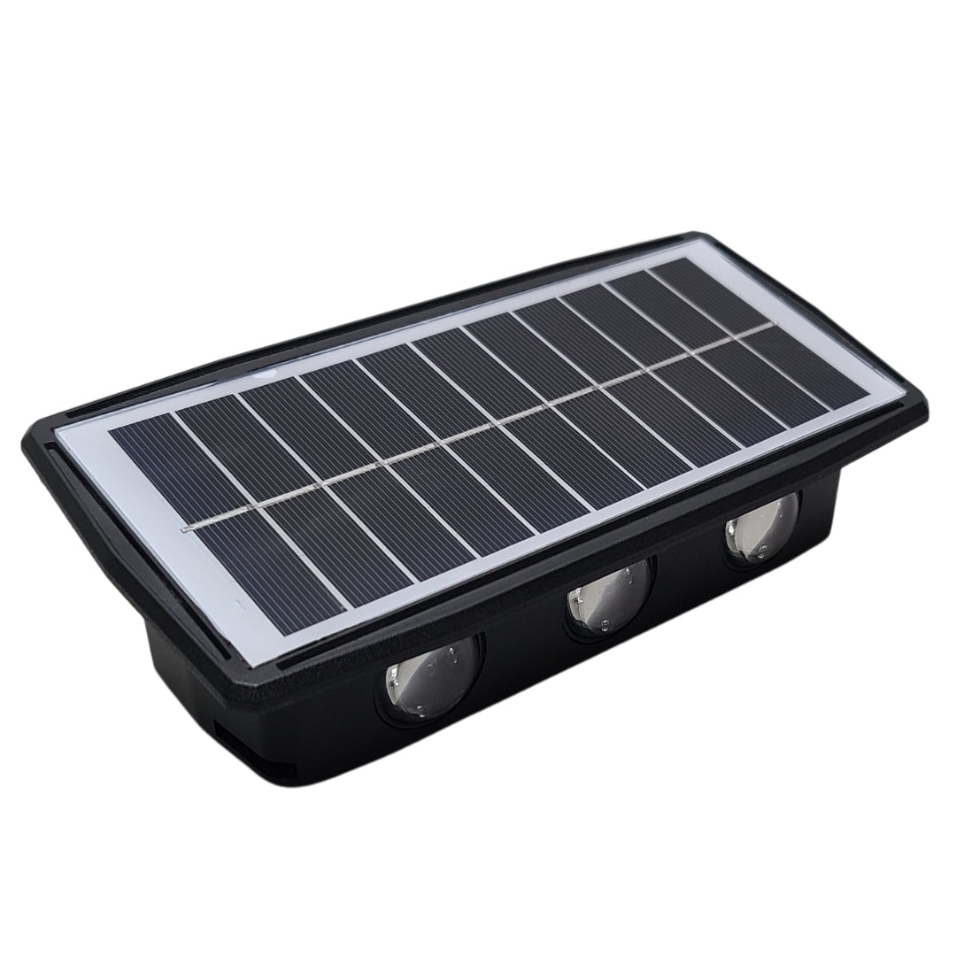 6 LED Solar Wall Light 1000 Lumens