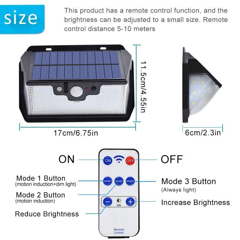 55 LED USB Solar Light 800 Lumens